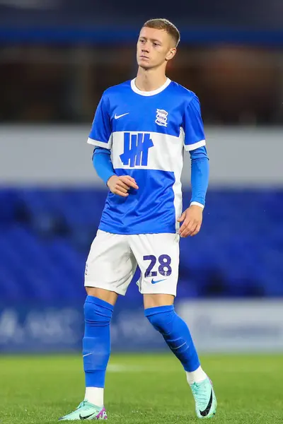 stock image Jay Stansfield of Birmingham City during the Bristol Street Motors Trophy match Birmingham City vs Walsall at St. Andrew's @ Knighthead Park, Birmingham, United Kingdom, 3rd September 2024