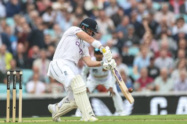 Ben Duckett of England hits a four (4) during the 3rd Rothesay Test Match Day One England v Sri Lanka at The Kia Oval, London, United Kingdom, 6th September 2024 clipart