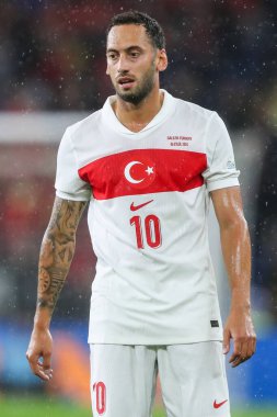 UEFA Uluslar Ligi - B-Grubu 4 - Galler-Türkiye maçı sırasında Trkiye 'den Hakan alhanolu, Cardiff City Stadyumu, Birleşik Krallık, 6 Eylül 2024