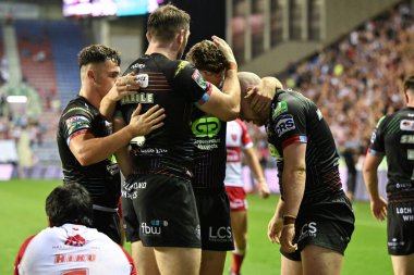 Wigan Warriors 'dan Liam Marshall, 6 Eylül 2024' te İngiltere 'nin Wigan şehrinde oynanan The Brick Community Stadyumu' nda oynanan Betfred Süper Lig 25.