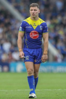 Warrington Wolves 'tan George Williams Betfred Süper Lig 25. Maçı sırasında Warrington Wolves St. Helens' e karşı Halliwell Jones Stadyumu, Warrington, İngiltere, 7 Eylül 2024