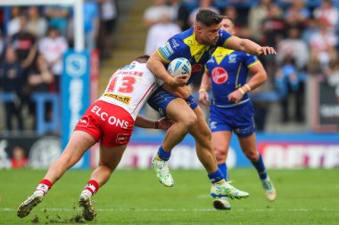 St. Helens 'ten Morgan Knowles, Warrington Wolves' tan Joe Philbin 'i 27 Eylül 2024' te Halliwell Jones Stadyumu, Warrington 'da oynanan 25.