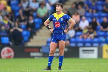 Jordan Crowther of Warrington Wolves during the Betfred Super League Round 25 match Warrington Wolves vs St Helens at Halliwell Jones Stadium, Warrington, United Kingdom, 7th September 2024 clipart