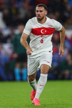 UEFA Uluslar Ligi sırasında Trkiye 'den Orkun Kk - Lig B - Grup 4 - Galler-Türkiye - Cardiff City Stadyumu, Birleşik Krallık, 6 Eylül 2024