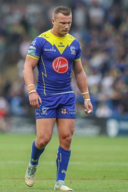Warrington Wolves 'tan Luke Yates 25. Betfred Süper Lig karşılaşmasında Warrington Wolves St. Helens' e karşı Halliwell Jones Stadyumu, Warrington, 7 Eylül 2024