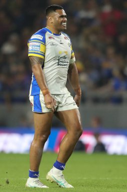 Leeds Rhinos 'tan Sam Lisone 25. Betfred Süper Lig karşılaşmasında Leeds Rhinos' a karşı Hull FC, Headingley Stadyumu, Leeds, İngiltere, 6 Eylül 2024