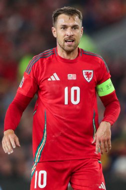 Galler 'den Aaron Ramsey UEFA Uluslar Ligi - Lig B - Grup 4 - Galler - Cardiff City Stadyumu, İngiltere, 6 Eylül 2024