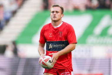 Hull KR takımından Jez Litten, Betfred Süper Lig 25. Raundu öncesinde Wigan Warriors 'a karşı Hull KR maçını 6 Eylül 2024' te Wigan, Wigan, İngiltere 'deki Brick Community Stadyumu' nda oynuyordu.