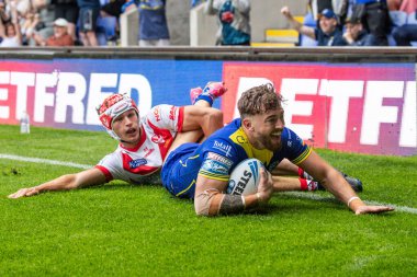 Warrington Wolves takımından Matty Ashton 7 Eylül 2024 'te Warrington Jones Stadyumu' nda oynanan 25. Warrington Wolves-St Helens maçında skoru 4-2 yaptı.