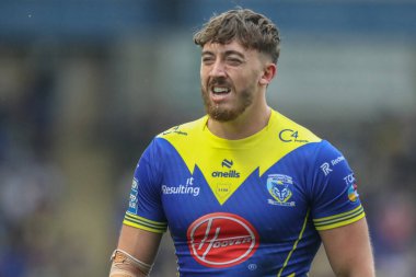 Warrington Wolves takımından Matty Ashton 25. Betfred Süper Lig karşılaşmasında Warrington Wolves St. Helens 'e karşı Halliwell Jones Stadyumu, Warrington, 7 Eylül 2024