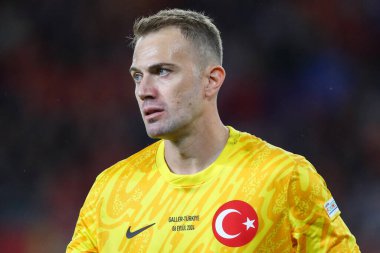 Trkiye 'li Mert Gnok, UEFA Uluslar Ligi - Lig B - Grup 4 - Galler-Türkiye - Cardiff City Stadyumu, Birleşik Krallık, 6 Eylül 2024