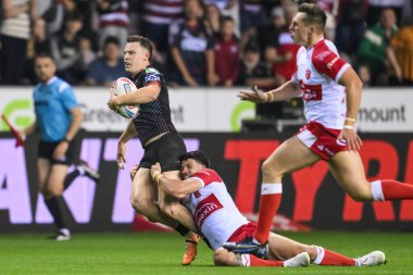 Wigan Warriors 'dan Jai Field Hull KR' dan Oliver Gildart 25. Betfred Süper Ligi karşılaşması Wigan Warriors vs Hull KR ile 6 Eylül 2024 'te Wigan, İngiltere' deki Brick Community Stadyumu 'nda karşılaşacak.