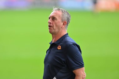 Steve McNamara Katalan Ejderhaları baş antrenörü Betfred Süper Lig 25. Maçı öncesinde Salford Red Devils Catalans Dragons 'a karşı Salford Community Stadyumu, Eccles, İngiltere, 7 Eylül 2024