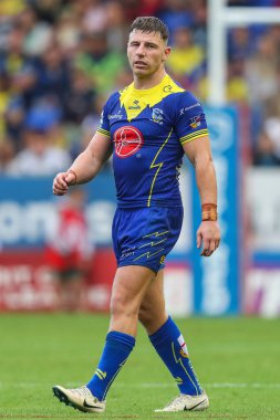 Warrington Wolves 'tan George Williams Betfred Süper Lig 25. Maçı sırasında Warrington Wolves St. Helens' e karşı Halliwell Jones Stadyumu, Warrington, İngiltere, 7 Eylül 2024