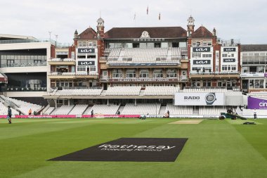 A general view of The Micky Stewart Members Pavilion during the 3rd Rothesay Test Match Day Two England v Sri Lanka at The Kia Oval, London, United Kingdom, 7th September 2024 clipart