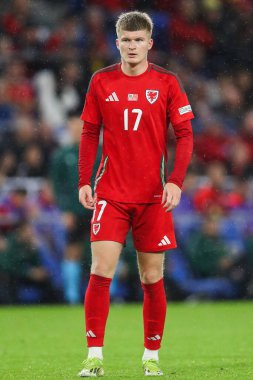UEFA Uluslar Ligi sırasında Galler 'den Jordan James, 6 Eylül 2024' te Cardiff City Stadyumu 'nda B - Grup 4 - Galler - Türkiye' ye karşı Türkiye