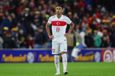 UEFA Uluslar Ligi - B-Grubu 4 - Galler-Türkiye maçı sırasında Trkiye 'li rfan Kahveci, Cardiff City Stadyumu, İngiltere, 6 Eylül 2024