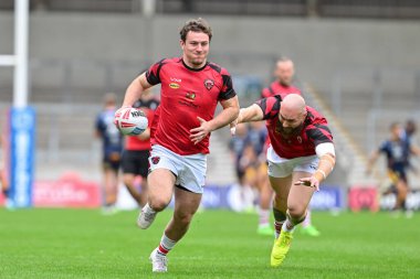 Alford Red Devils 25. Betfred Süper Lig karşılaşması öncesinde Salford Red Devils, Catalans Dragons 'a karşı Salford Community Stadyumu, Eccles, İngiltere, 7 Eylül 2024