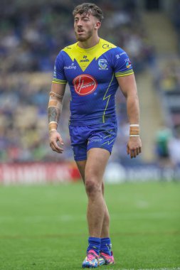 Warrington Wolves takımından Matty Ashton 25. Betfred Süper Lig karşılaşmasında Warrington Wolves St. Helens 'e karşı Halliwell Jones Stadyumu, Warrington, 7 Eylül 2024