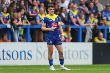 Warrington Wolves 'tan Josh Thewlis Betfred Süper Lig 25. Maçı sırasında Warrington Wolves St. Helens' a karşı Halliwell Jones Stadyumu, Warrington, İngiltere, 7 Eylül 2024