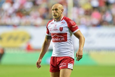 Hull KR 'dan Dean Hadley Betfred Süper Lig 25. Raundunda Wigan Warriors, Hull KR' a karşı Brick Community Stadyumu, Wigan, İngiltere, 6 Eylül 2024
