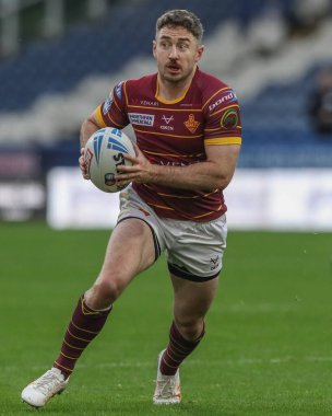 Huddersfield Giants 'tan Adam Clune Betfred Süper Lig 25. Raundda Huddersfield Giants' a karşı Londra Broncos maçı sırasında John Smith 'in Stadyumu, Huddersfield, Birleşik Krallık, 8 Eylül 2024