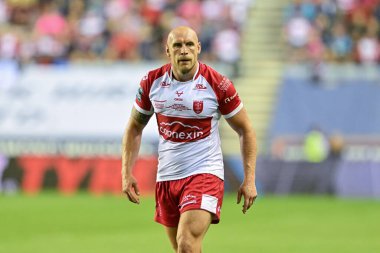 Hull KR 'dan Dean Hadley Betfred Süper Lig 25. Raundunda Wigan Warriors, Hull KR' a karşı Brick Community Stadyumu, Wigan, İngiltere, 6 Eylül 2024