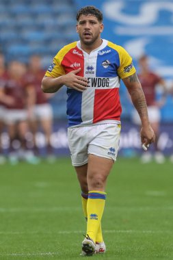 Londra Broncos 'tan Hakim Miloudi Betfred Süper Lig 25. Raundda Huddersfield Giants' a karşı Londra Broncos maçı sırasında John Smith 'in Stadyumu, Huddersfield, İngiltere, 8 Eylül 2024