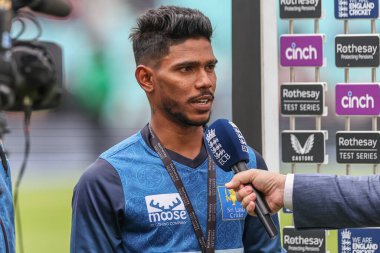3. Rothesay Test Maçı 'nda Sri Lanka' dan Pathum Nissanka, 9 Eylül 2024 'te Kia Oval, Londra' da İngiltere - Sri Lanka maçında