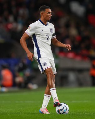 İngiltere 'den Trent Alexander-Arnold UEFA Uluslar Ligi - B Grubu 2. İngiltere-Finlandiya maçı sırasında Wembley Stadyumu, Londra, Birleşik Krallık, 10 Eylül 2024
