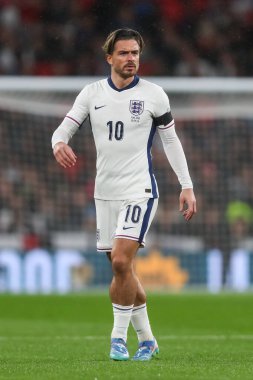 UEFA Uluslar Ligi sırasında İngiltere 'den Jack Grealish - Grup B - Grup 2 İngiltere vFinlandiya Wembley Stadyumu, Londra, Birleşik Krallık, 10 Eylül 2024