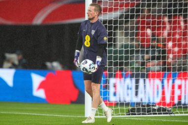İngiltere 'den Jordan Pickford, UEFA Uluslar Ligi - B-Grubu 2 İngiltere - İngiltere - İngiltere Wembley Stadyumu, Londra, Birleşik Krallık, 10 Eylül 2024