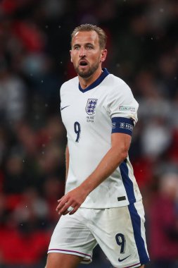 UEFA Uluslar Ligi sırasında İngiltere 'den Harry Kane - Grup B - Grup 2 İngiltere - Finlandiya Wembley Stadyumu, Londra, Birleşik Krallık, 10 Eylül 2024