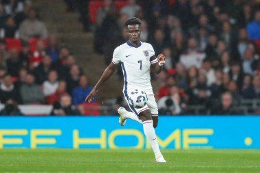 İngiltere 'den Bukayo Saka UEFA Uluslar Ligi - B Grubu 2. İngiltere - İngiltere vFinlandiya Wembley Stadyumu, Londra, Birleşik Krallık, 10 Eylül 2024