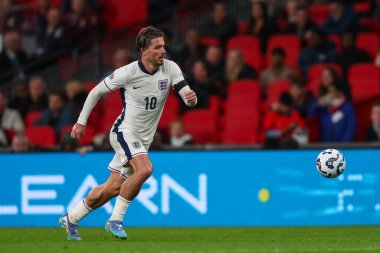 İngiltere 'den Jack Grealish, UEFA Uluslar Ligi - B Grubu 2 İngiltere - Finlandiya - İngiltere Wembley Stadyumu, Londra, Birleşik Krallık, 10 Eylül 2024