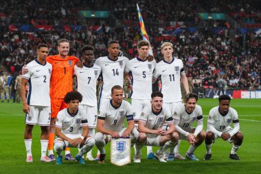 İngiltere Takımı fotoğrafı UEFA Uluslar Ligi - Grup B - Grup 2 İngiltere - Finlandiya Wembley Stadyumu, Londra, İngiltere, 10 Eylül 2024