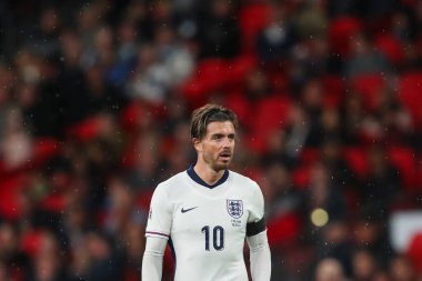 UEFA Uluslar Ligi sırasında İngiltere 'den Jack Grealish - Grup B - Grup 2 İngiltere vFinlandiya Wembley Stadyumu, Londra, Birleşik Krallık, 10 Eylül 2024