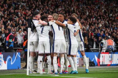 İngiltere 'den Harry Kane, 10 Eylül 2024' te Wembley Stadyumu 'nda oynanan UEFA Uluslar Ligi - B Grubu 2.