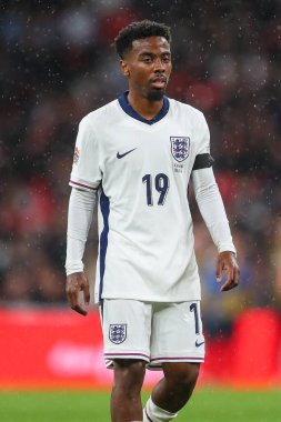 Angel Gomes of England during the UEFA Nations League - League B - Group 2 England v Finland at Wembley Stadium, London, United Kingdom, 10th September 202 clipart