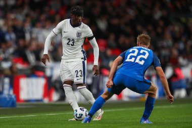 İngiltere 'den Noni Madueke, UEFA Uluslar Ligi - B Grubu 2 İngiltere - Finlandiya Wembley Stadyumu, Londra, İngiltere, 10 Eylül 2024