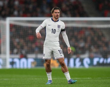 UEFA Uluslar Ligi sırasında İngiltere 'den Jack Grealish - Grup B - Grup 2 İngiltere vFinlandiya Wembley Stadyumu, Londra, Birleşik Krallık, 10 Eylül 2024