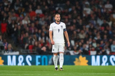 UEFA Uluslar Ligi sırasında İngiltere 'den Harry Kane - Grup B - Grup 2 İngiltere - Finlandiya Wembley Stadyumu, Londra, Birleşik Krallık, 10 Eylül 2024