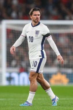 UEFA Uluslar Ligi sırasında İngiltere 'den Jack Grealish - Grup B - Grup 2 İngiltere vFinlandiya Wembley Stadyumu, Londra, Birleşik Krallık, 10 Eylül 2024