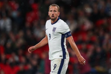 UEFA Uluslar Ligi sırasında İngiltere 'den Harry Kane - Grup B - Grup 2 İngiltere - Finlandiya Wembley Stadyumu, Londra, Birleşik Krallık, 10 Eylül 2024