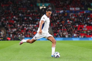 İngiltere 'den Trent Alexander-Arnold, UEFA Uluslar Ligi - B Grubu 2. İngiltere - İngiltere vFinlandiya maçı sırasında İngiltere' nin Wembley Stadyumu, Londra, İngiltere, 10 Eylül 2024