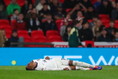 İngiltere 'den Ezri Konsa, UEFA Uluslar Ligi - B Grubu 2. İngiltere-Finlandiya maçı sırasında Wembley Stadyumu, Londra, İngiltere, 10 Eylül 2024