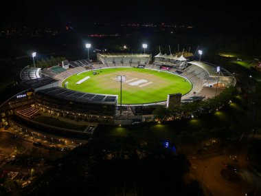 The Utilita Bowl 'un 1. Vitality IT20 Serisi' nden sonraki genel hava görüntüsü 11 Eylül 2024 'te Utilita Bowl, Southampton' da İngiltere 'ye karşı Avustralya ile eşleşti.