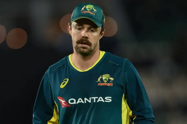 stock image Travis Head of Australia during the First Vitality IT20 Series match England vs Australia at The Utilita Bowl, Southampton, United Kingdom, 11th September 2024