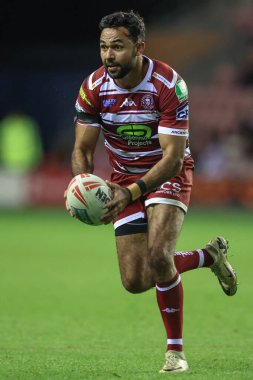 Bevan French of Wigan Warriors during the Betfred Super League Round 26 match Wigan Warriors vs Leeds Rhinos at The Brick Community Stadium, Wigan, United Kingdom, 13th September 2024 clipart