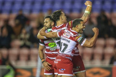 Wigan Warriors 'dan Bevan French, 13 Eylül 2024' te İngiltere 'nin Wigan kentinde oynanan The Brick Community Stadyumu' nda Wigan Warriors ile Leeds Rhinos arasındaki 26.